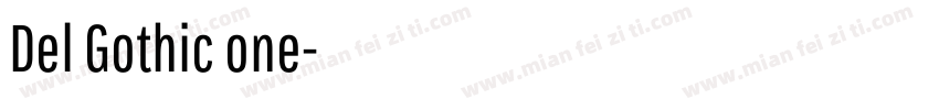 Del Gothic one字体转换